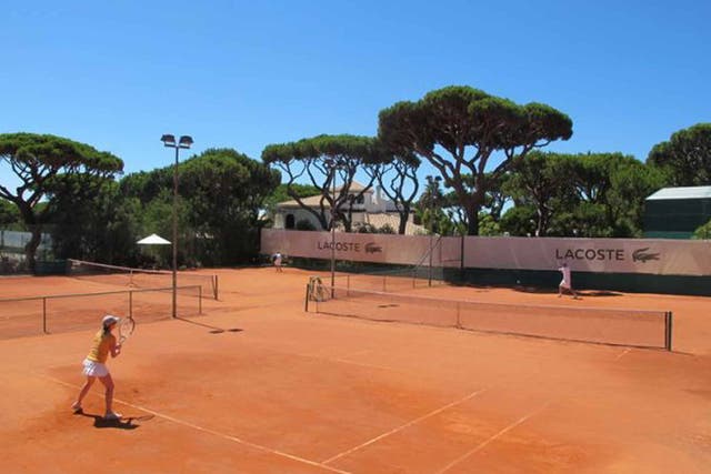 The Annabel Croft Tennis Academy at the Pine Cliffs Resort, Portugal