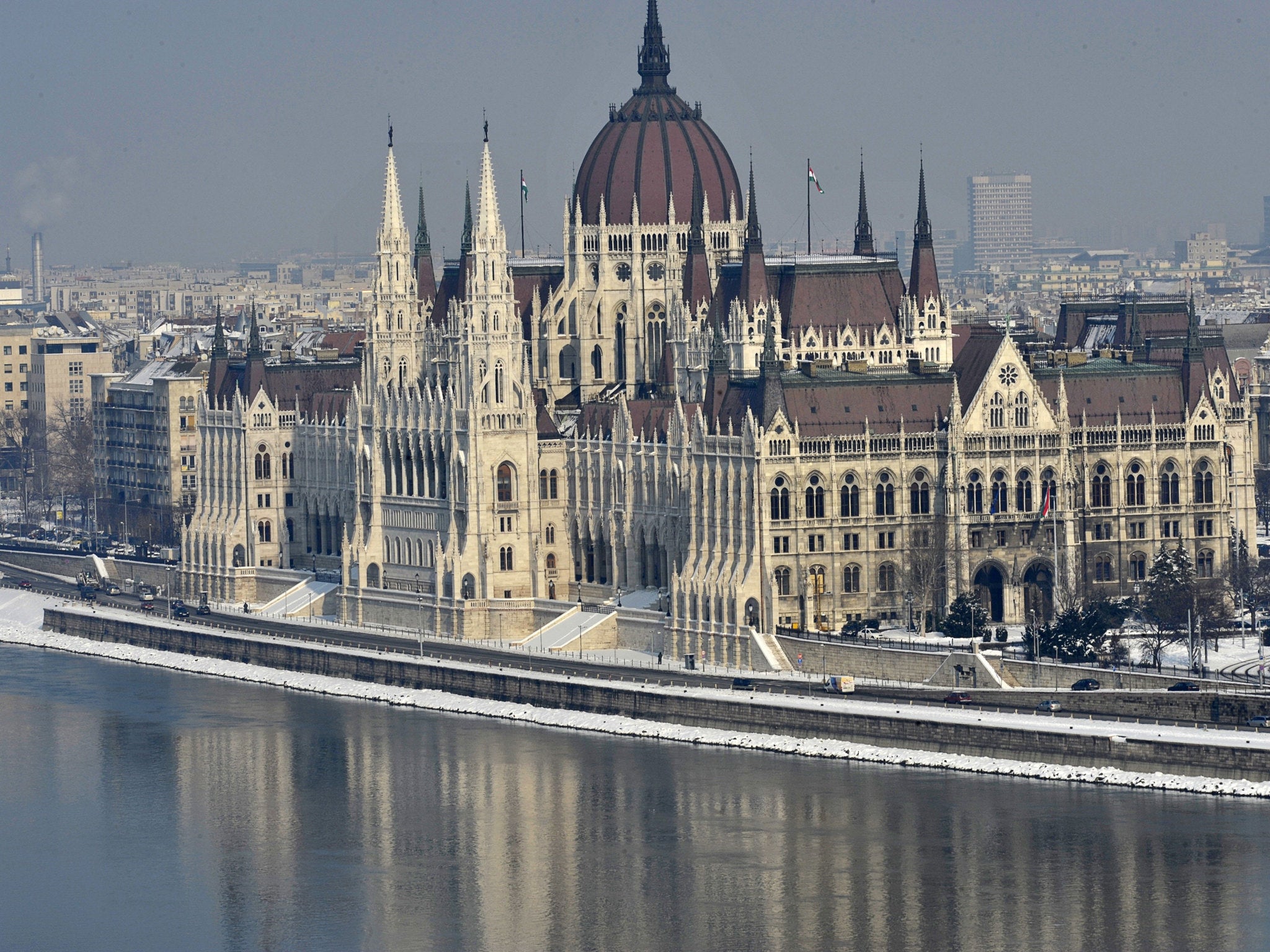 The beautiful parliament building in the Hungarian capital, Budapest