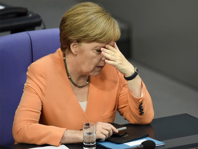 German Chancellor Angela Merkel has said that 'the future of Europe is not at stake'