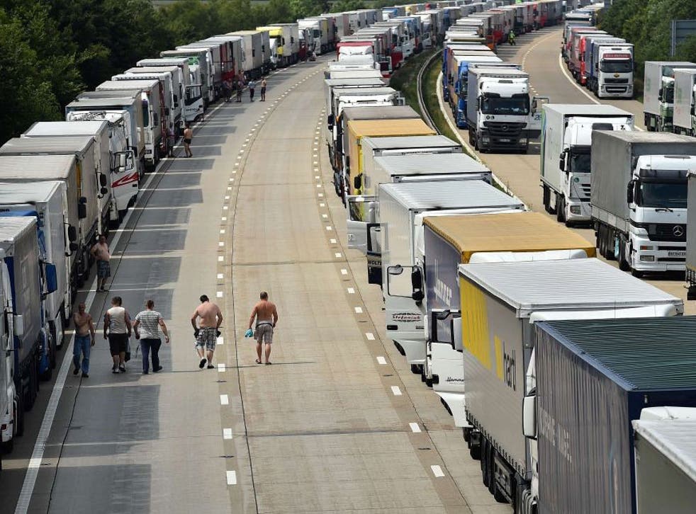 Temperatures reached 35C yesterday as emergency water was handed out to stranded drivers