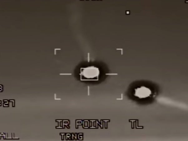 Watch F-16 jet shoot down drone in mid-air target practice