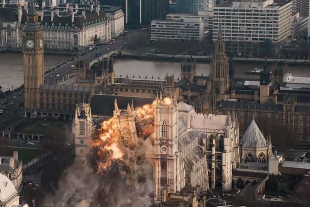 Westminster Abbey blows up in the controversial teaser trailer for London Has Fallen