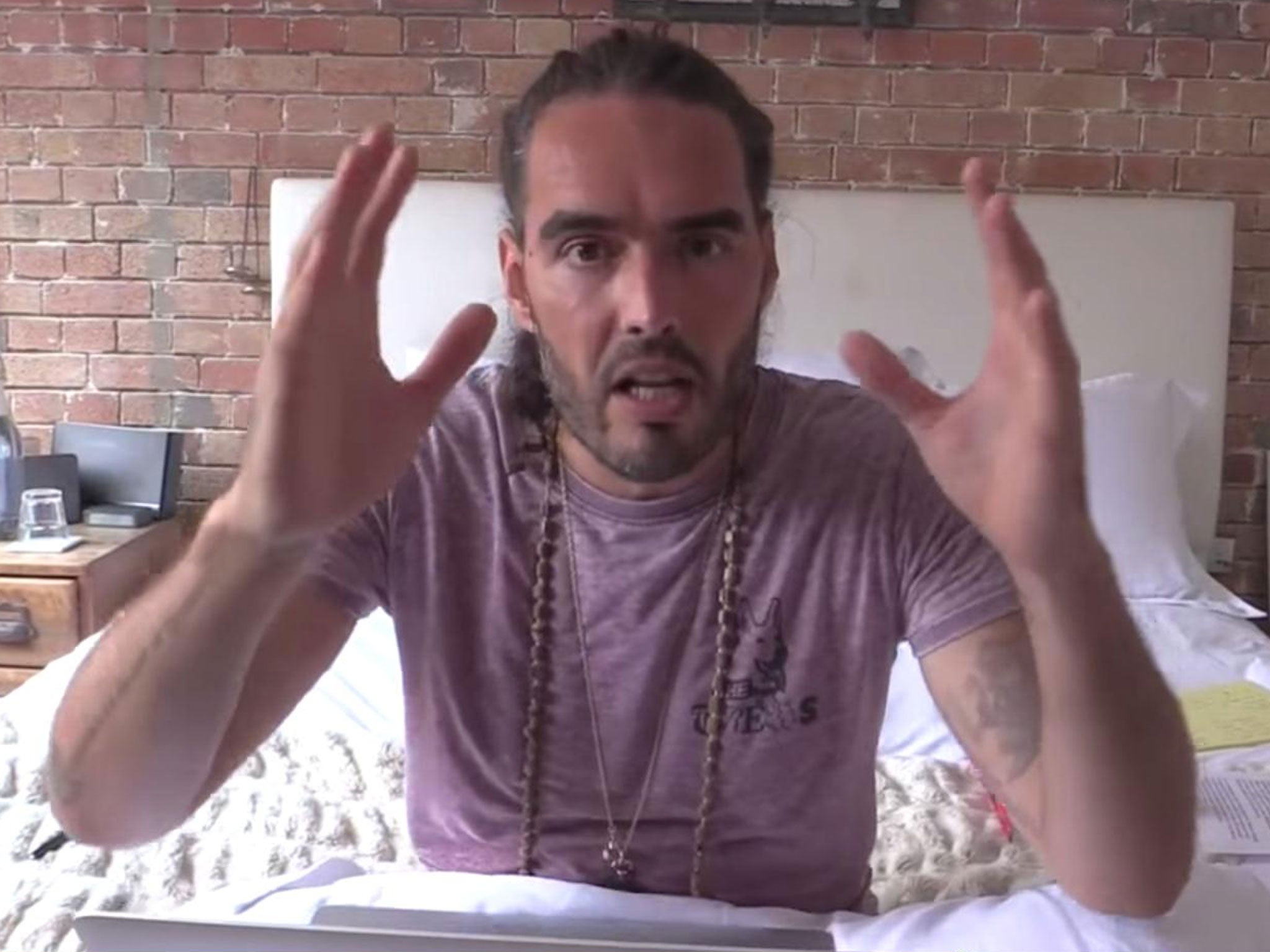 Russell Brand has criticised the Government's request for a moment of silence