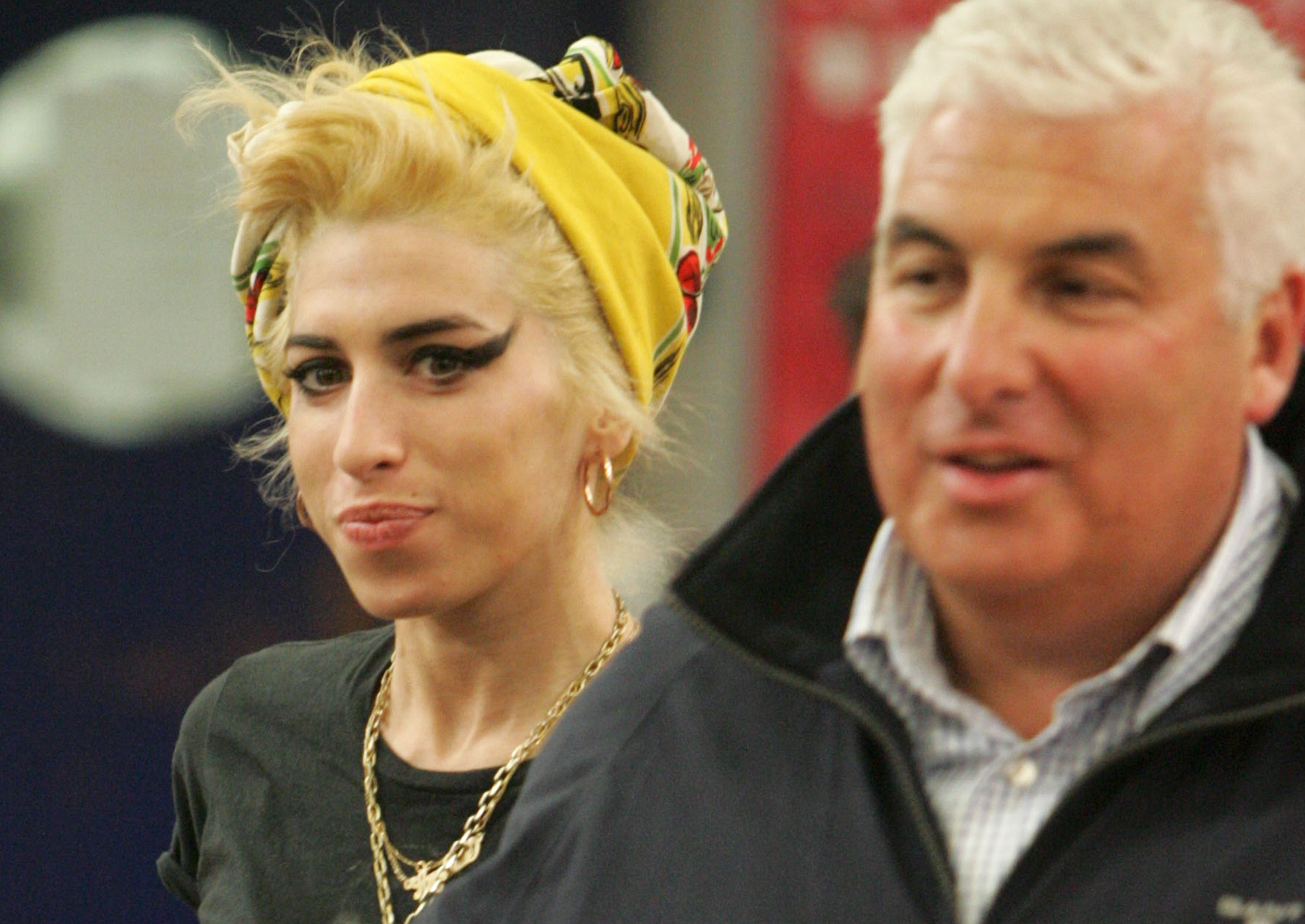Amy Winehouse and her father Mitch in 2008 (Credit: Beretta/Sims/Rex)