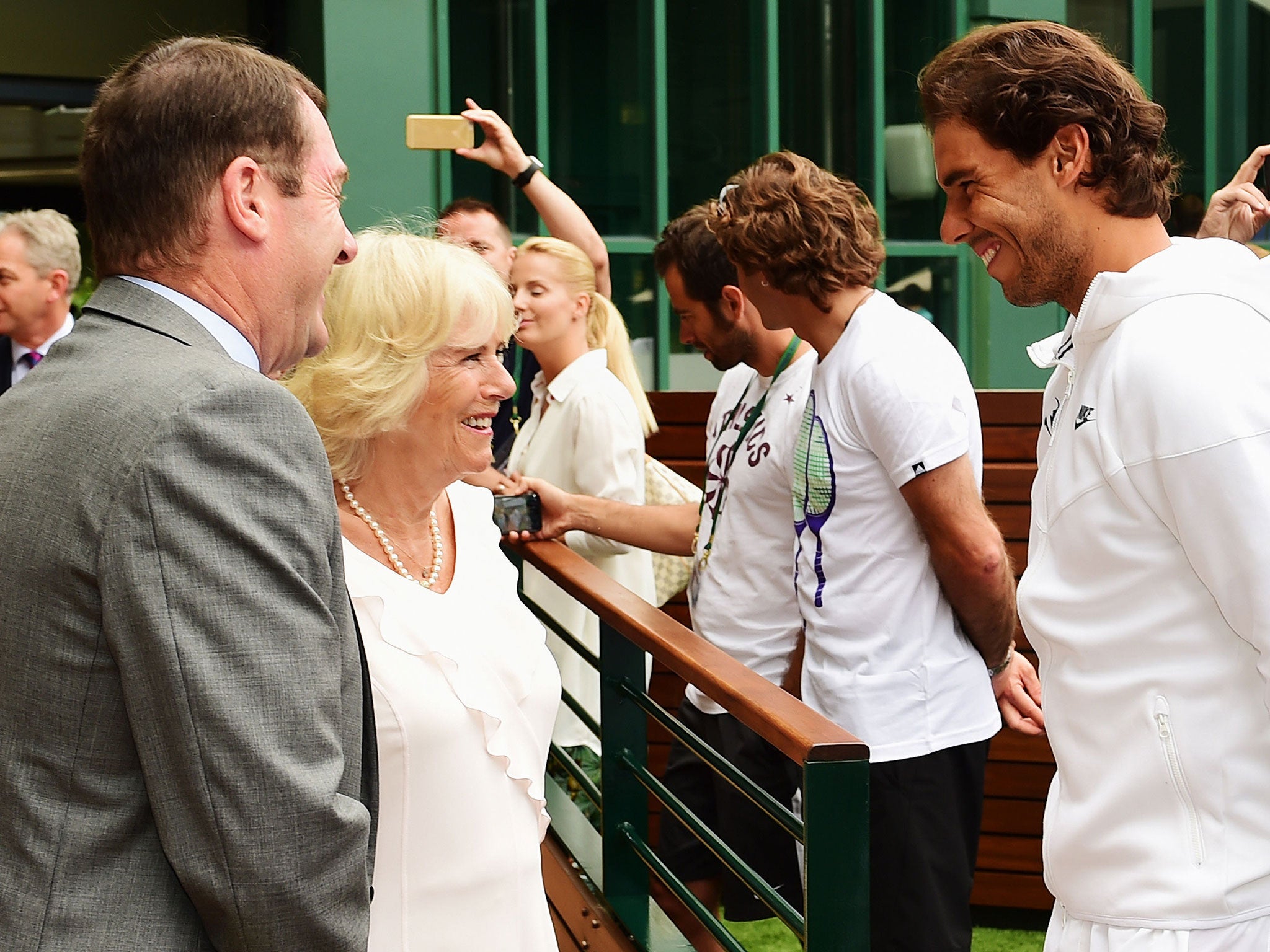 The Duchess of Cornwall meets Rafa Nadal