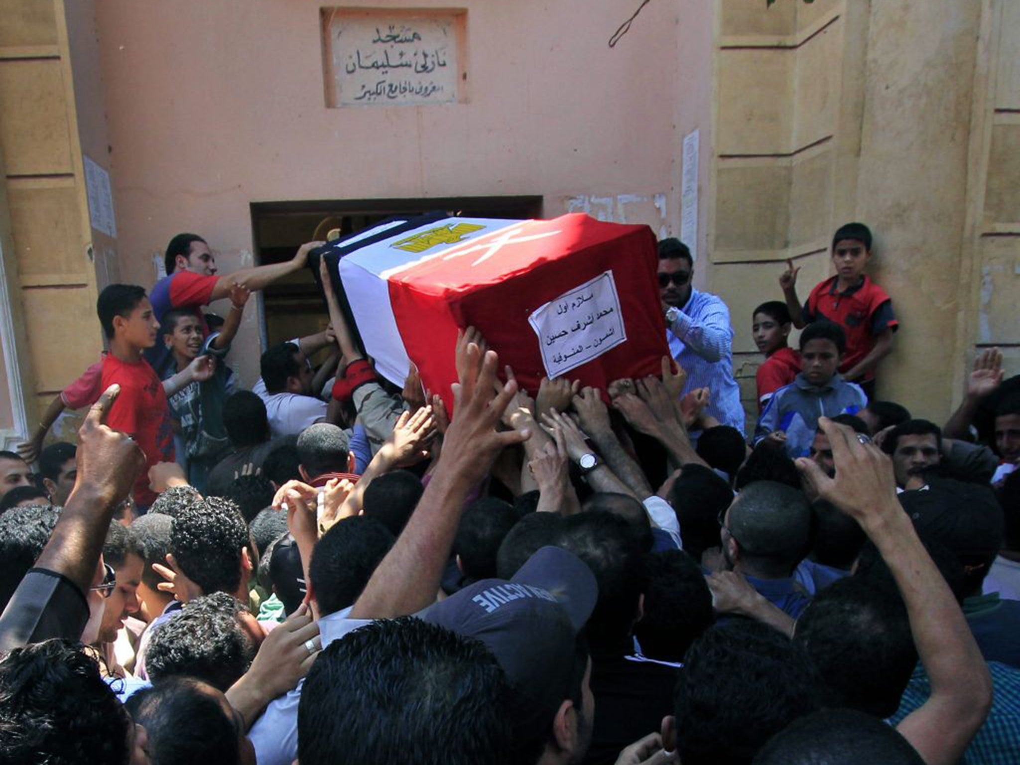 Funerals have been held for those killed in clashes between Egyptian Security forces and Isis