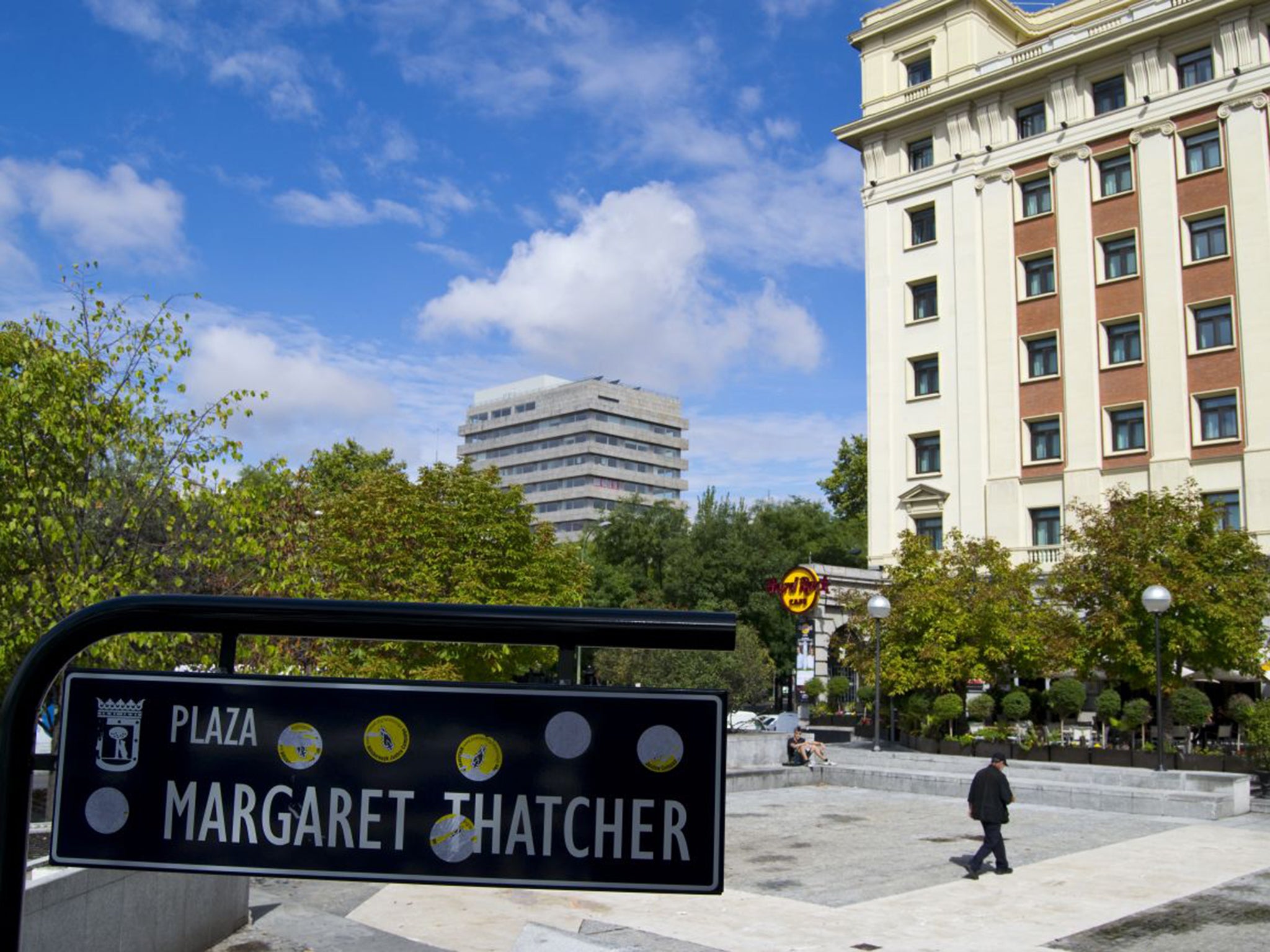 Plaza Margaret Thatcher in Madrid, inaugurated last year