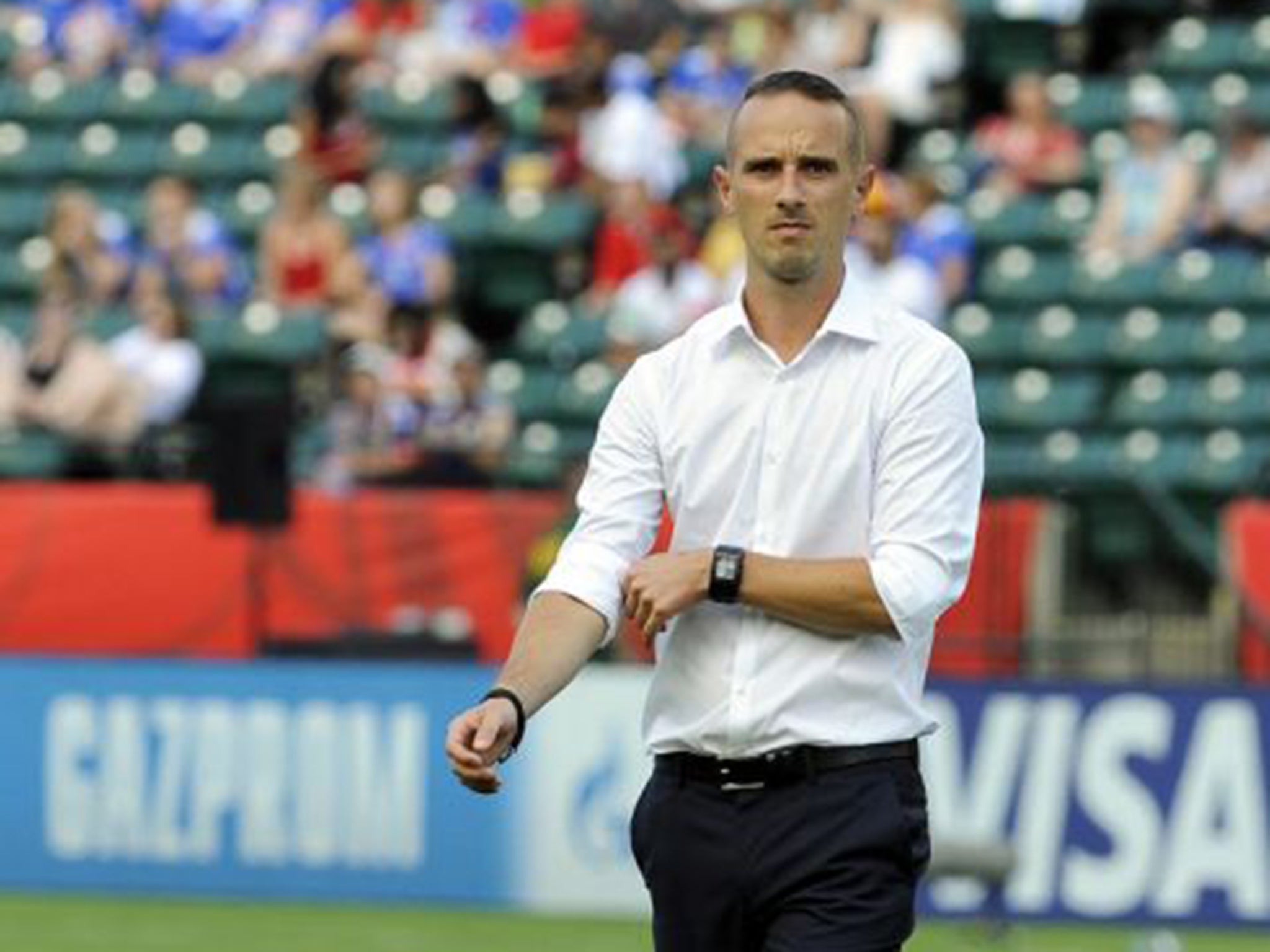 Mark Sampson, the England manager, fully backed his team