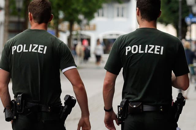 Police shut the Bavarian bus stop for nearly three hours after a little girl was run over 