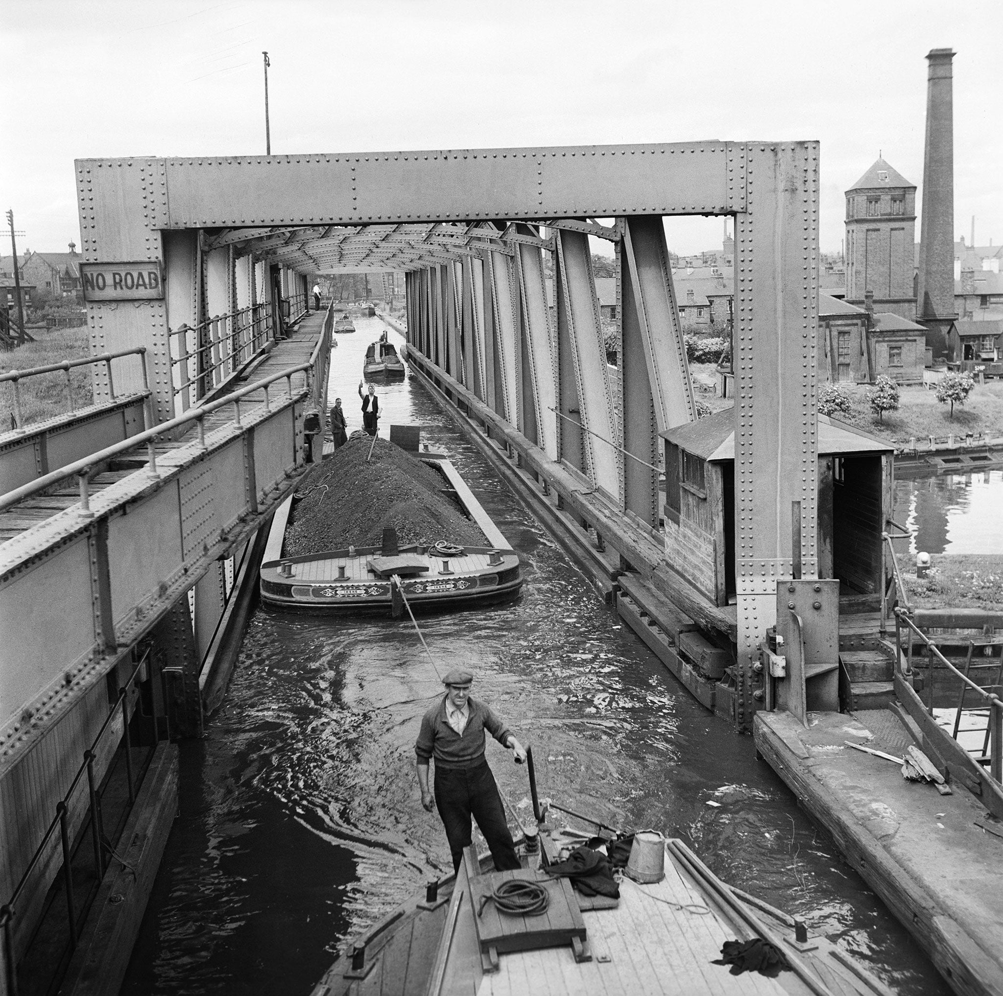 Barton Swing Aqueduct, Bridgewater Canal, Trafford, Greater Manchester 1945-54