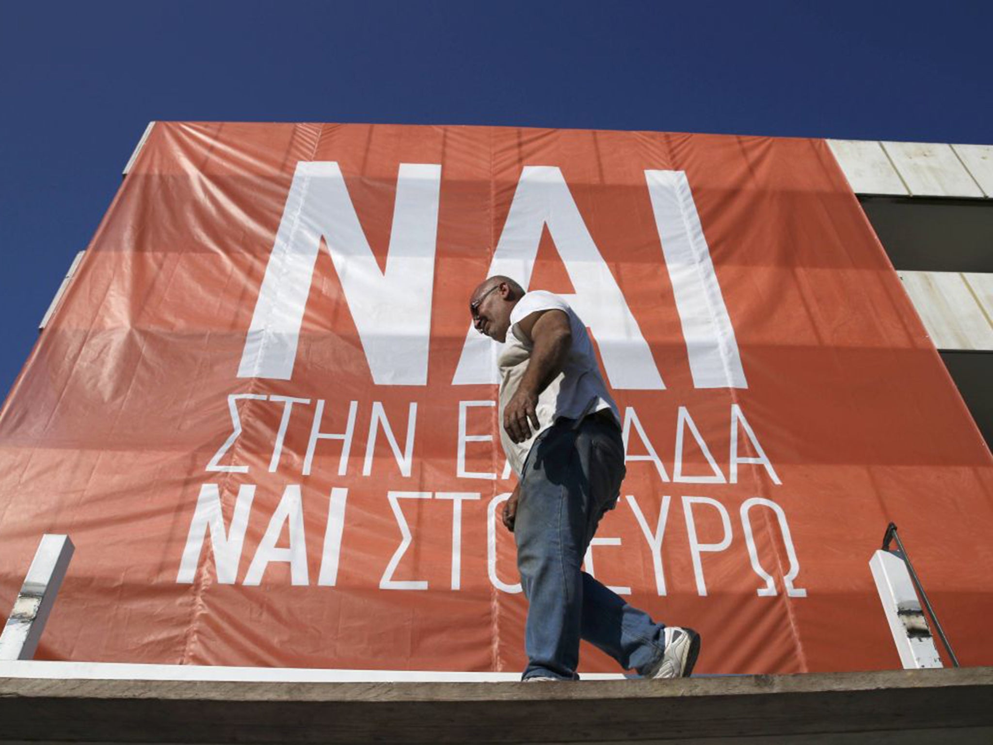 Opposition parties to Syriza, including the centre-right New Democracy, are campaigning for a ‘Yes’ vote in the referendum