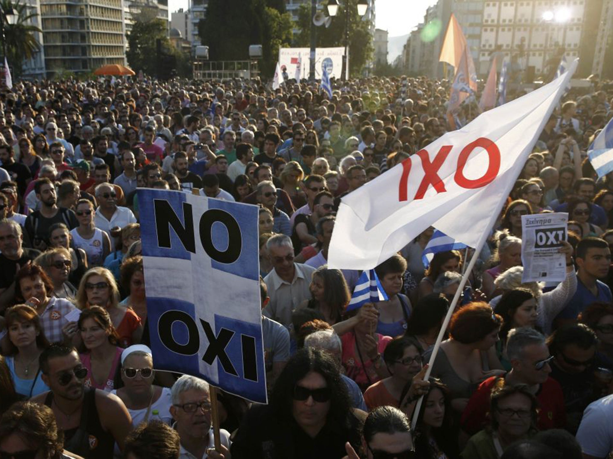 Despite Tsipras's assurances, many Greek people are not certain whether Sunday’s referendum is a vote on whether Greece will remain in the euro or not (Reuters)