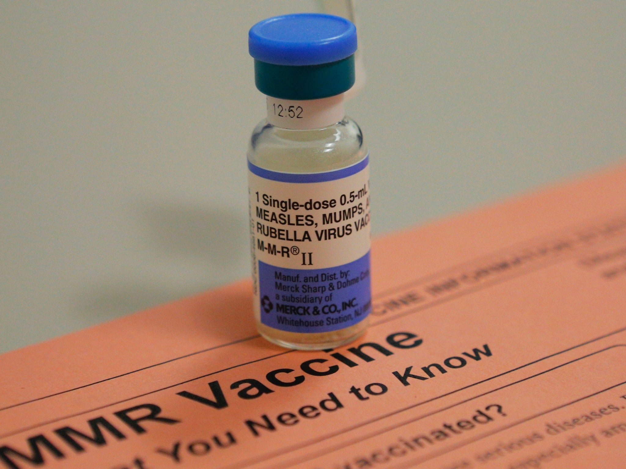 The combined measles, mumps and rubella