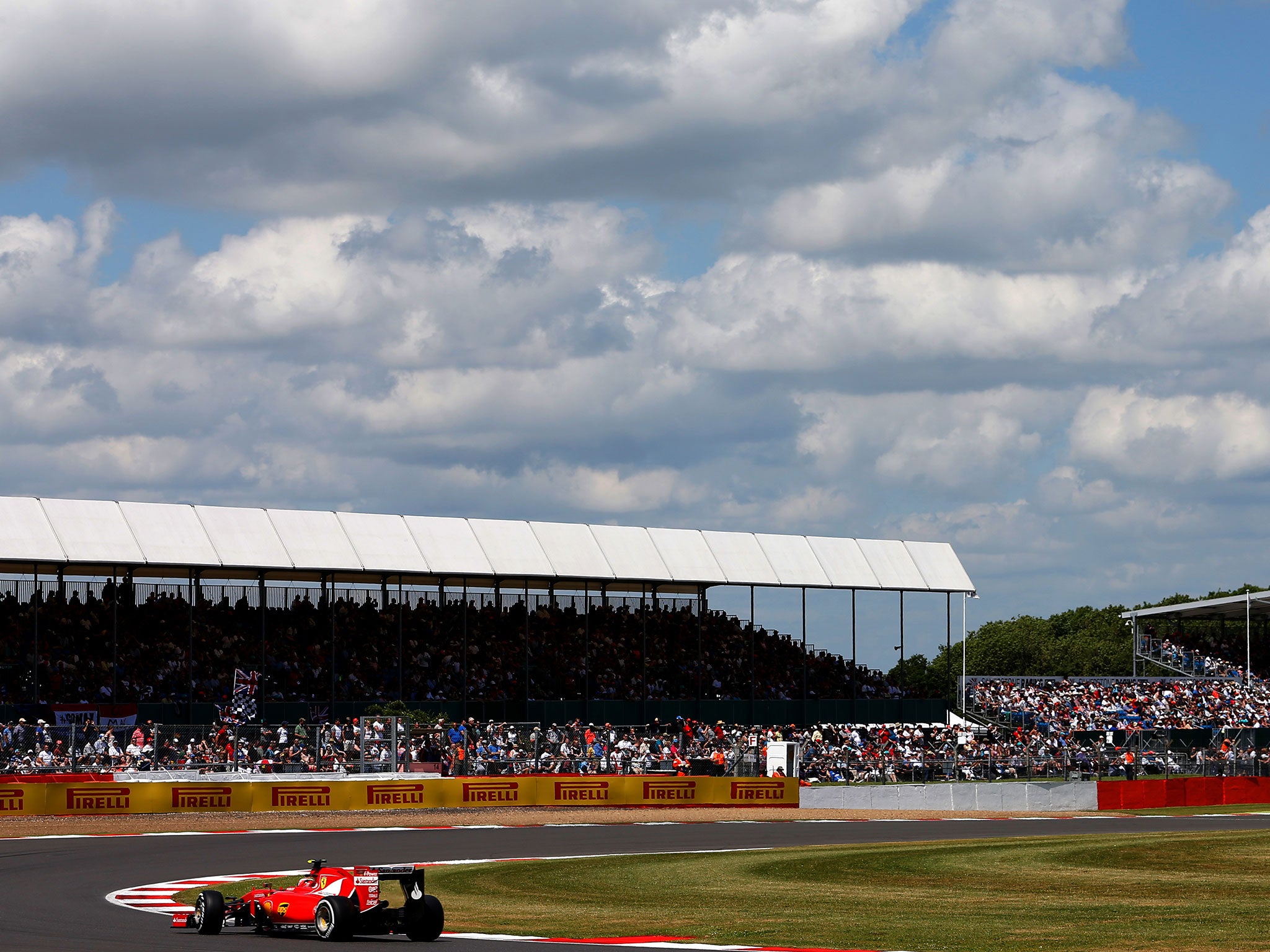 Kimi Raikkonen rounds Luffield