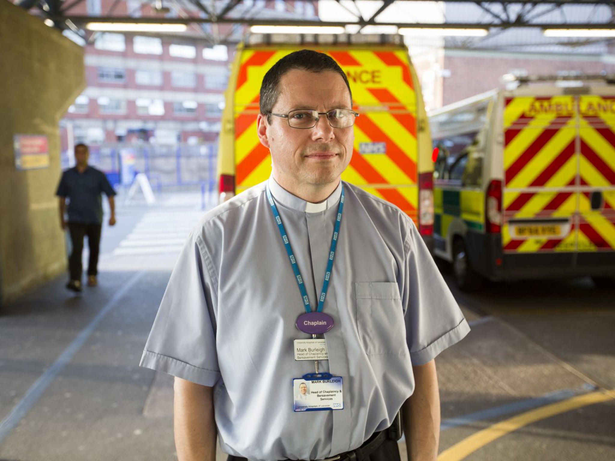 Mark Burleigh, Head of Chaplaincy at Leicester General Hospital