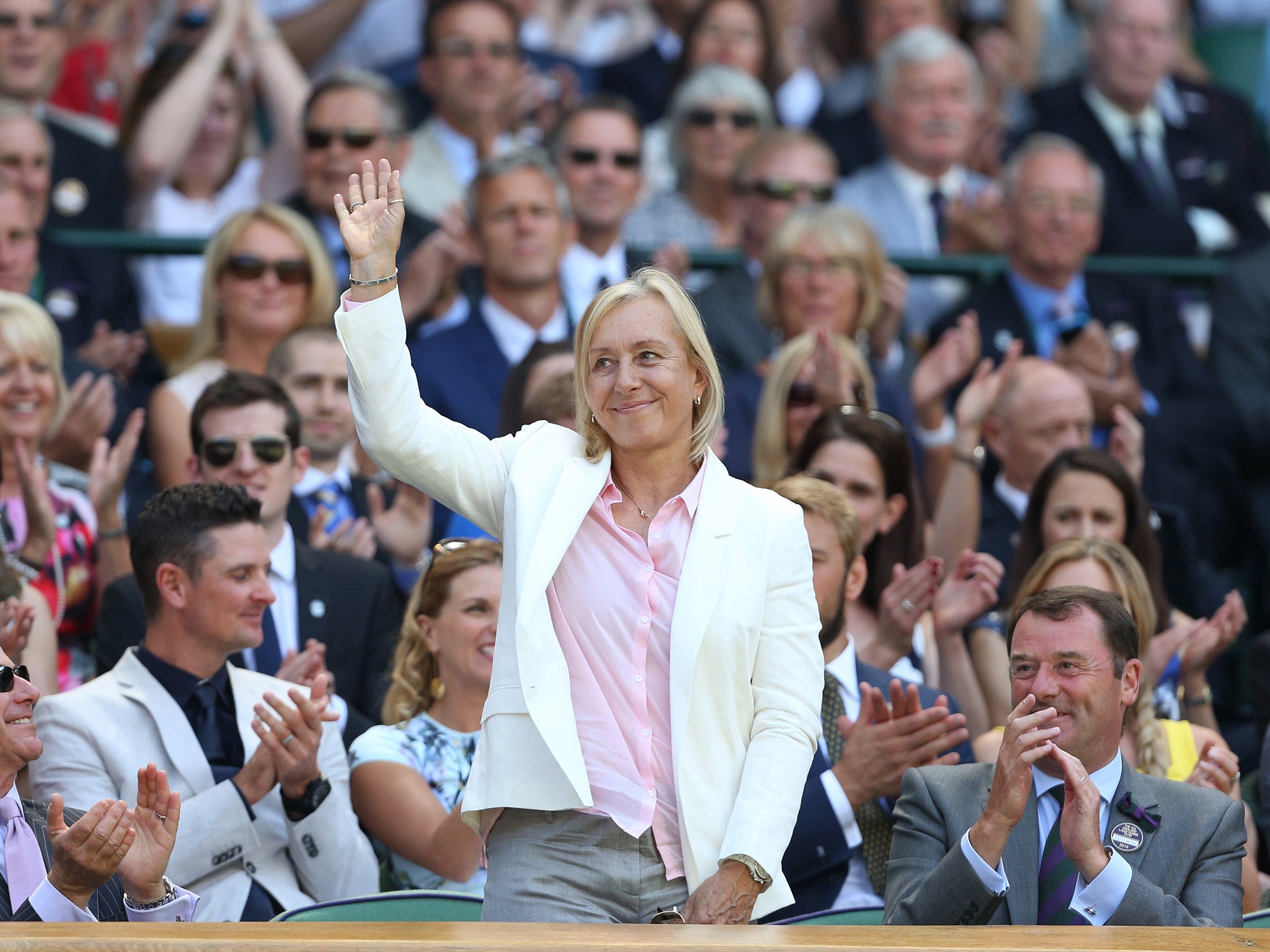 Nine-times Wimbledon champion Martina Navratilova