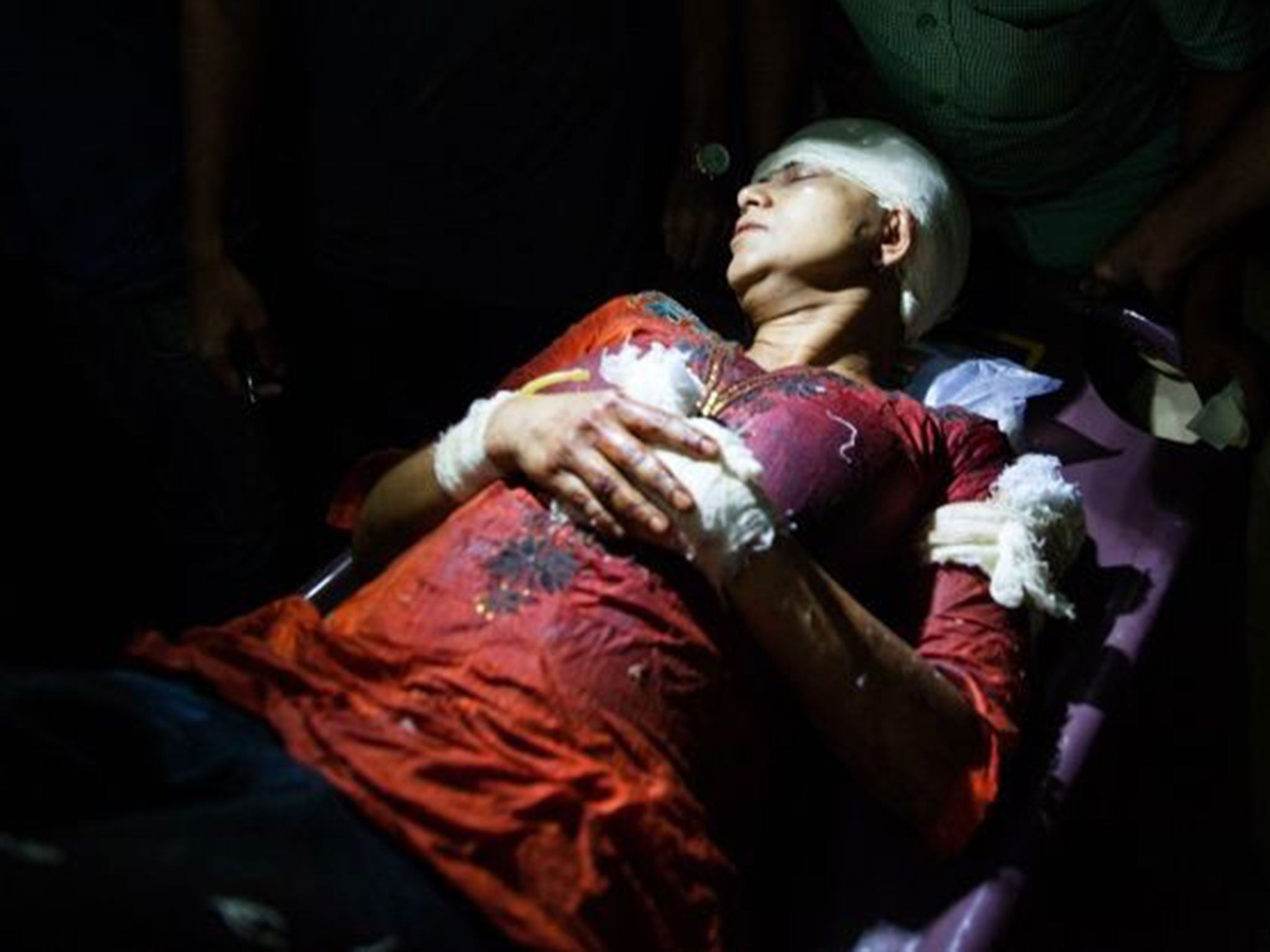 Rafida Bonya Ahmed was seriously injured in the machete attack, but survived (AFP/Getty)