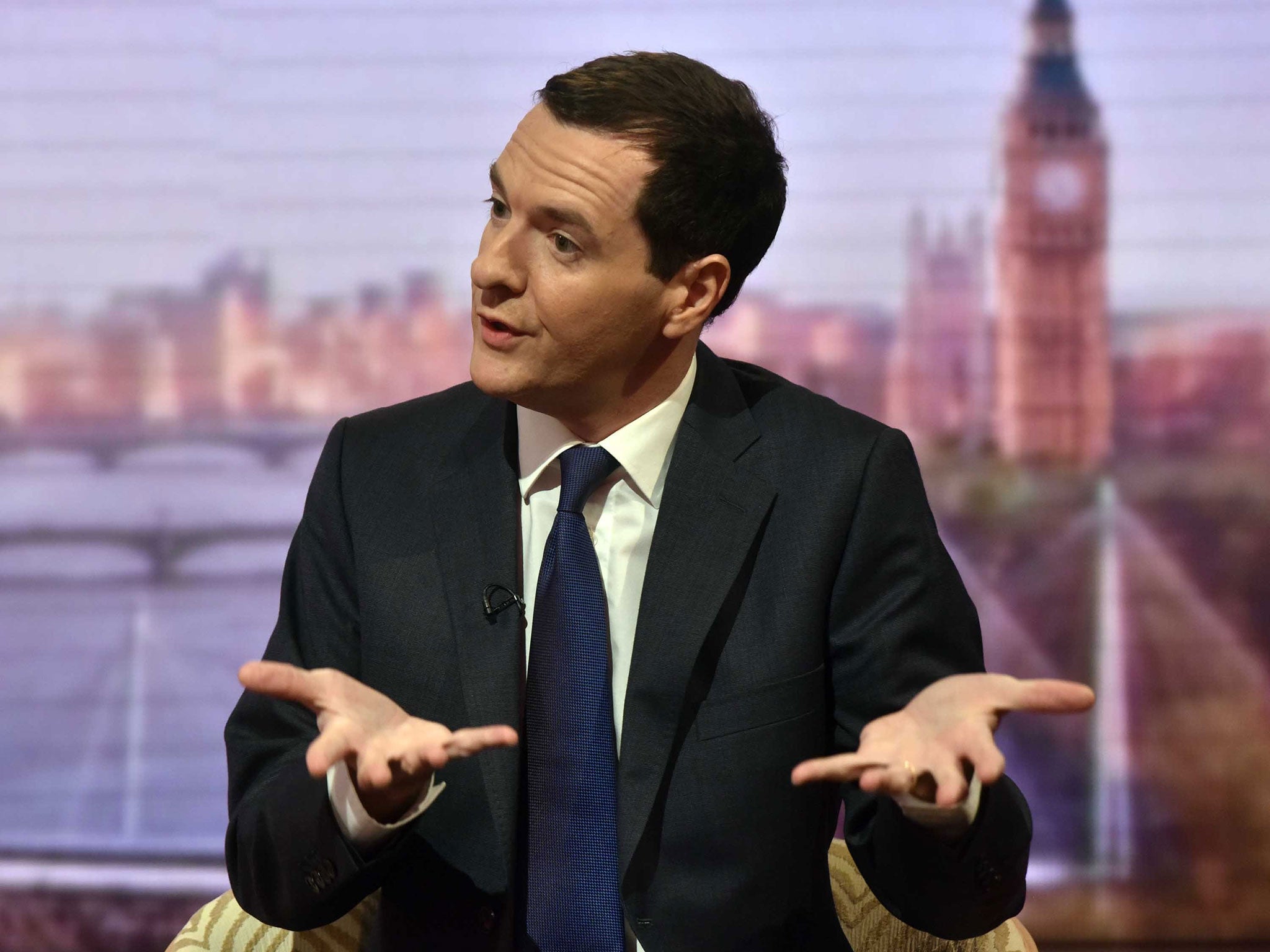 George Osborne appearing on the BBC's Andrew Marr Show on Sunday, 5 July 2015