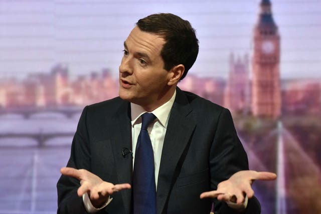 George Osborne appearing on the BBC's Andrew Marr Show on Sunday, 5 July 2015