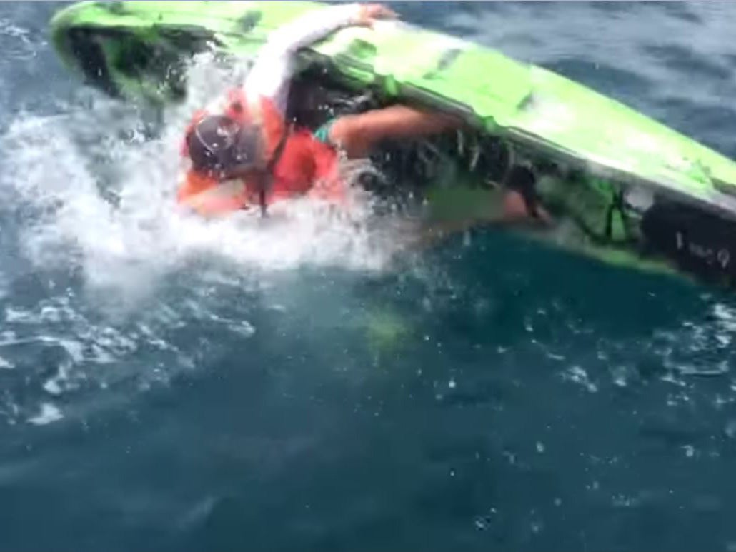 Ben Chancey was pushed out of his kayak by the 8ft bull shark