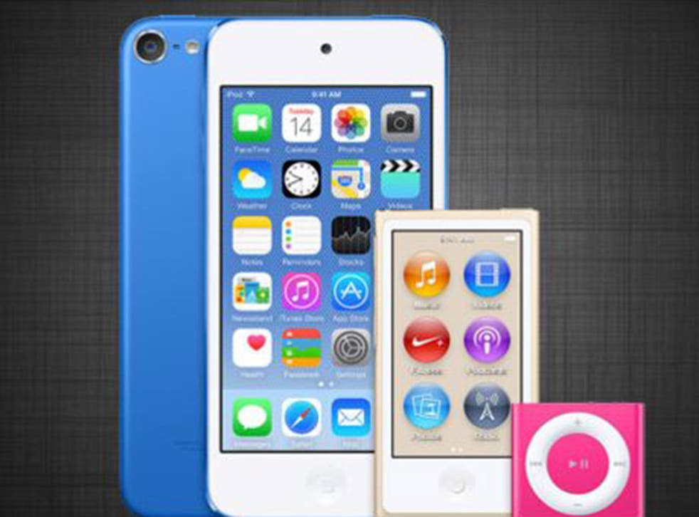 An image of three new iPod models appeared on iTunes 12.2