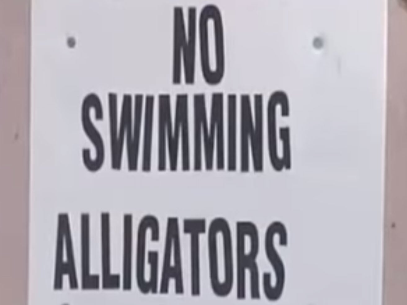 Man killed by alligator after mocking the threat of the animal and ignoring no swimming signs in Texas