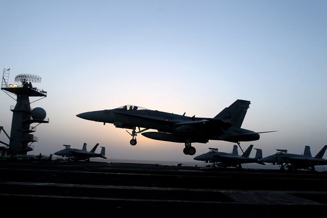 The F-18 is used widely across the US armed forces