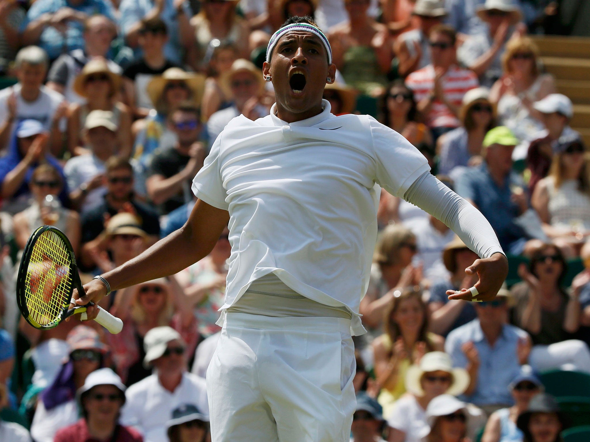 Australian Nick Kyrgios’s antics have attracted more attention than his tennis at Wimbledon