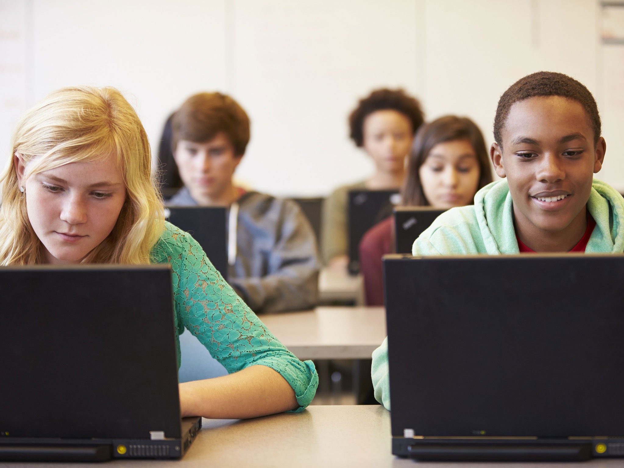 Children are being segregated when they start school, according to a report which found that white pupils grouped together while almost two-thirds of ethnic-minority children formed the majority of pupils in their classrooms when they began their educatio