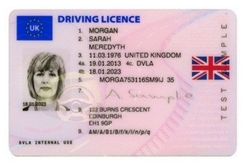 Driving licence will now have Union flag on it to 'bring 