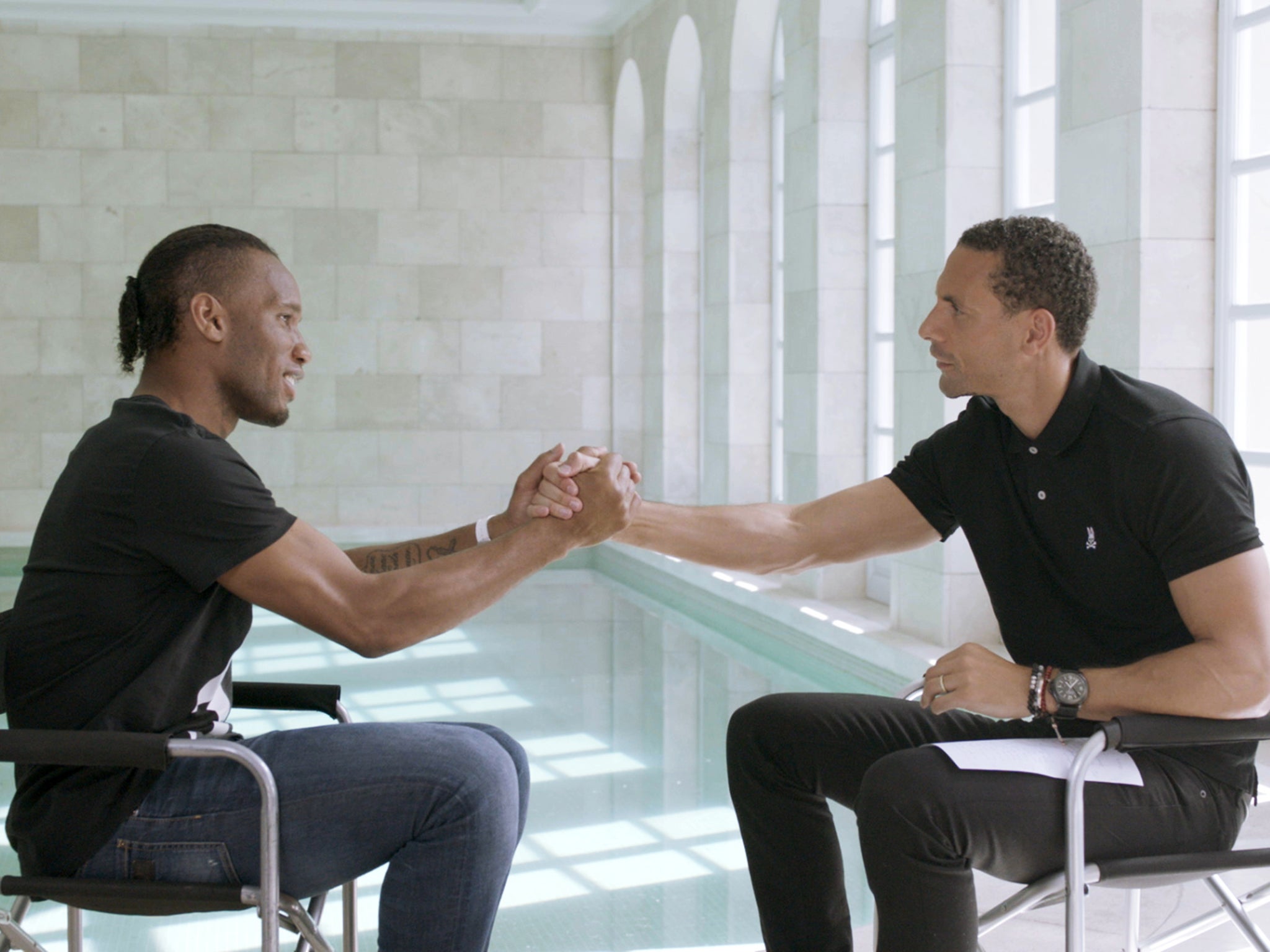 Rio Meets Drogba is on BT SPort 1 tonight at 8.30pm