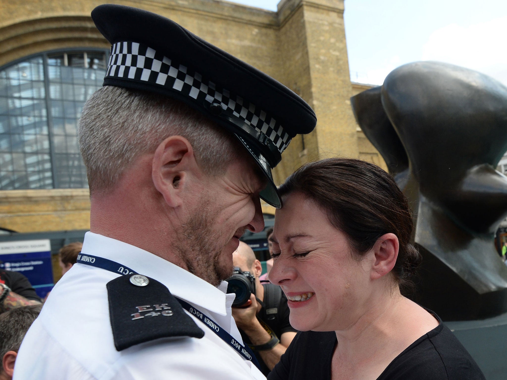 PC Andrew Maxwell was part of a team of officers who went into the tube to bring out survivors