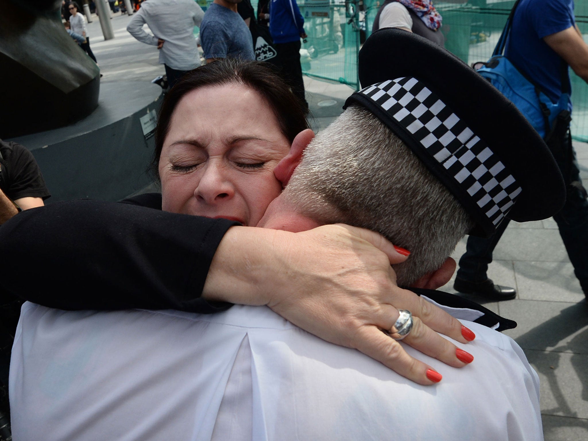 The pair embraced after ten years