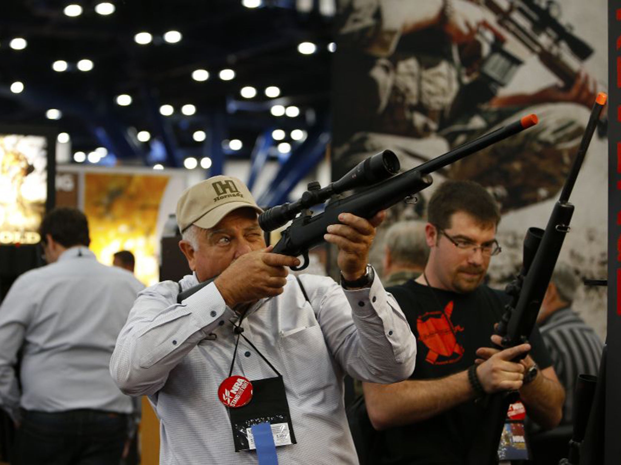 Conferences for gun owners are a big draw in Texas, where anti-Obama feeling has been inflamed by a US army exercise