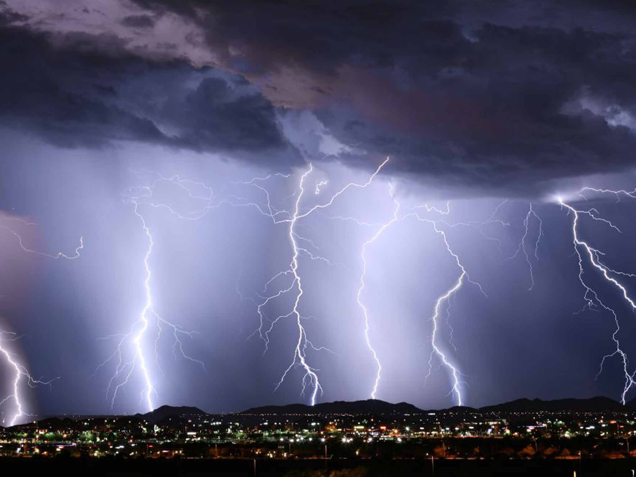 About 50 flashes of lightning are generated every second across the world