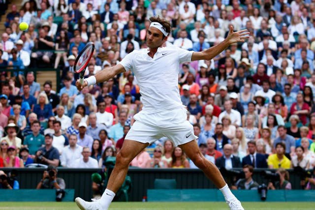 Roger Federer was in complete control throughout his three-set victory over Bautista Agut