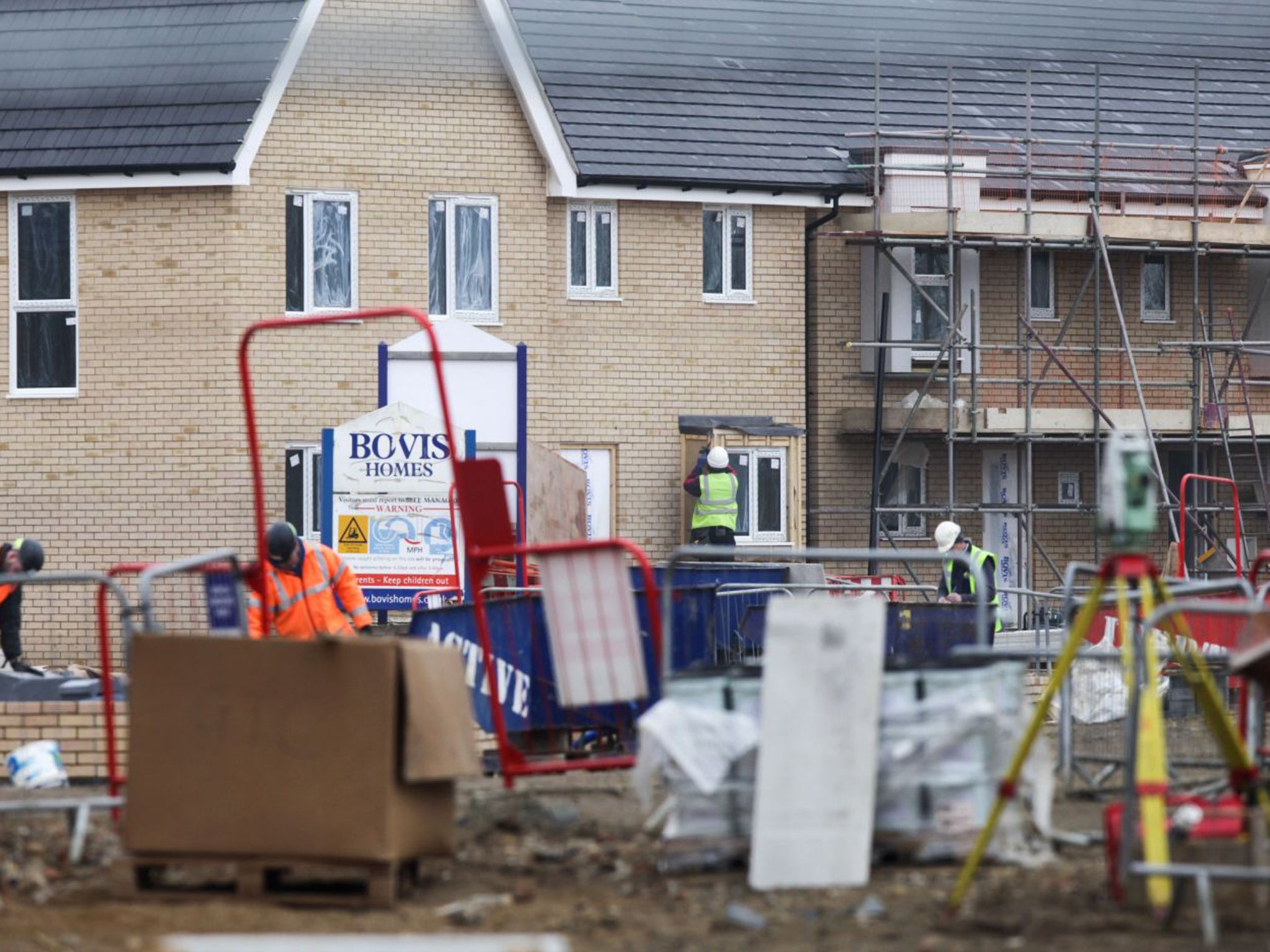 Bovis Homes building site