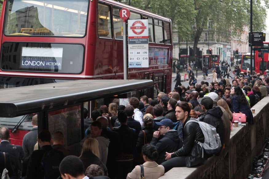 The chaos in a previous strike spilled over into the bus network.