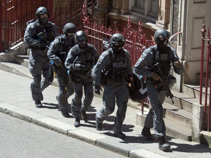 Metropolitan Police firearms officers, during a security exercise in London at the end of June