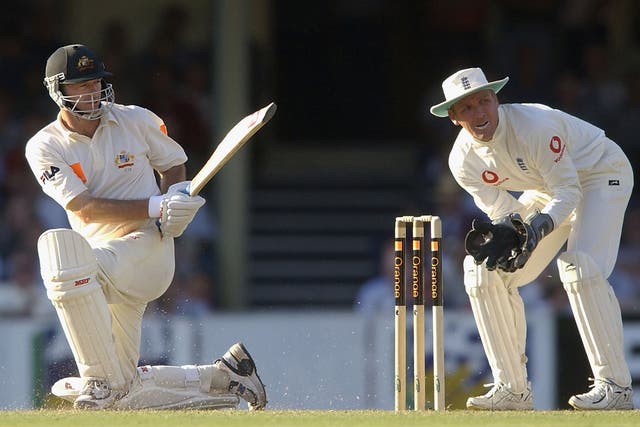 Steve Waugh on his way to a century in Sydney in 2003