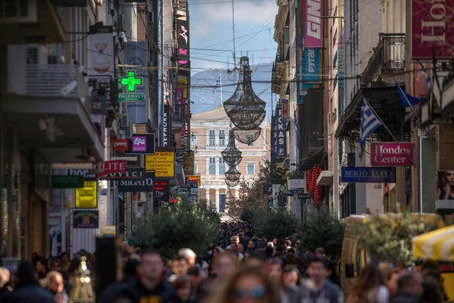 Greeks are hitting the shops as the worry of further capital controls looms 