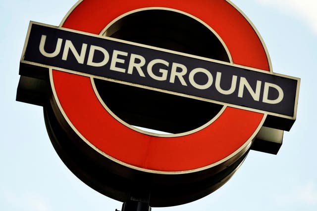 A London Underground sign. Services will start running down later today because of a 24 hour strike by thousands of workers over pay and new all night Tubes.