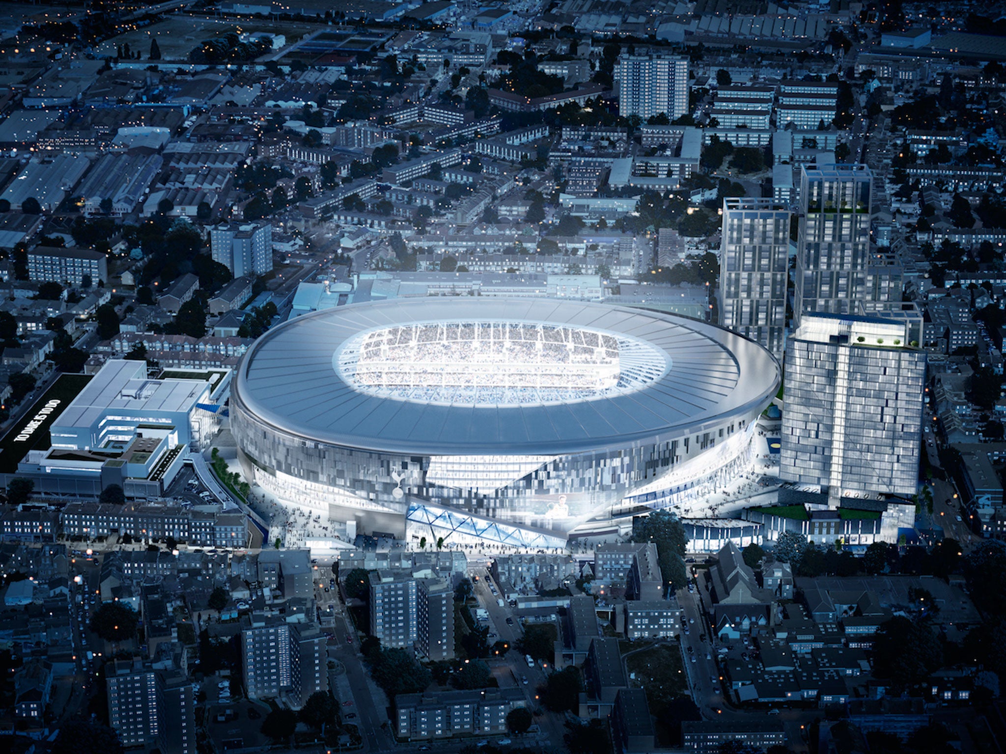 An artist's impression of Tottenham's new stadium