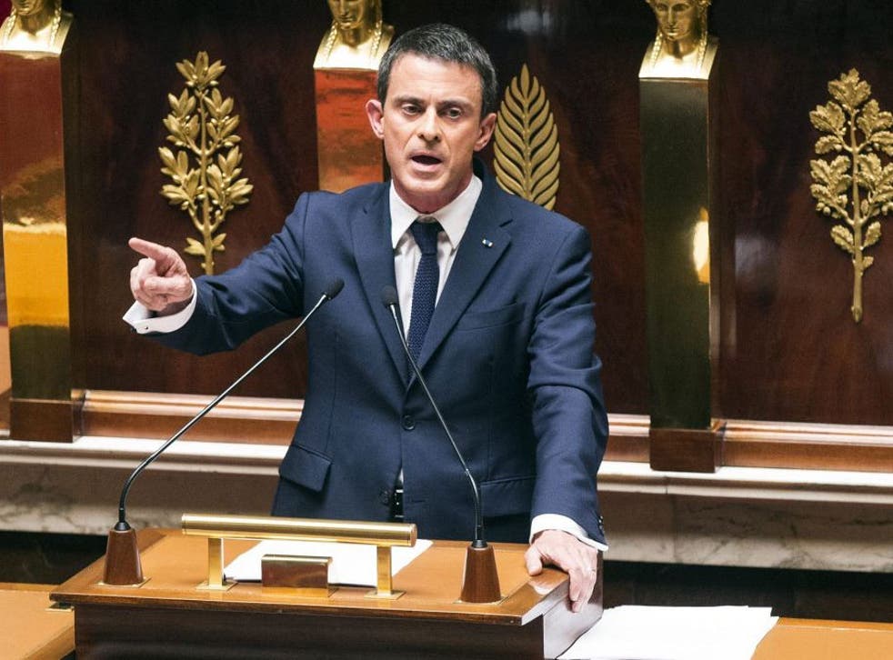 Valls said that the 'destiny of Europe is at stake' over the coming days