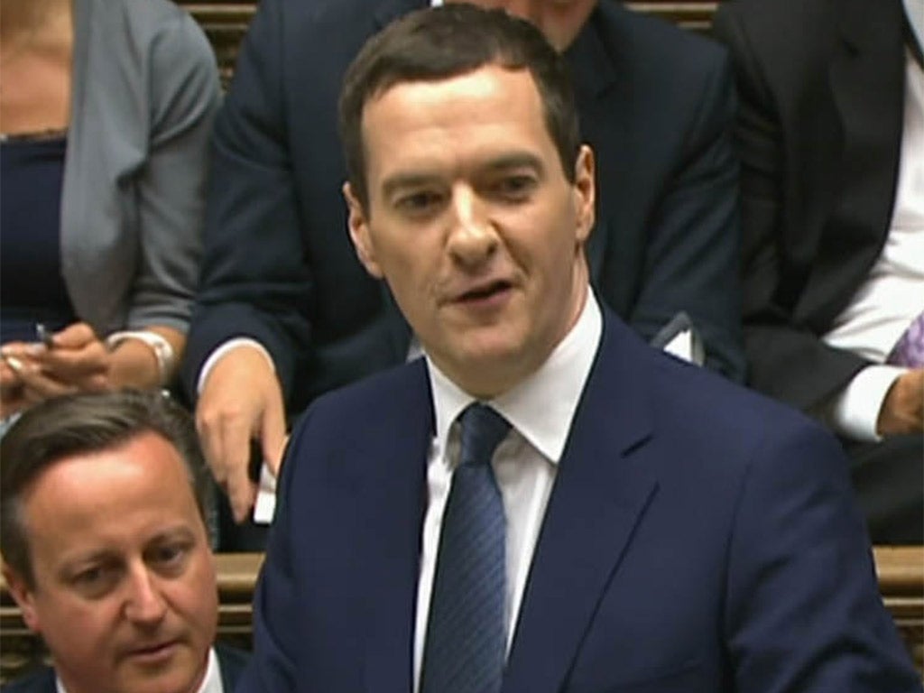 The Chancellor delivering his Budget in the Commons