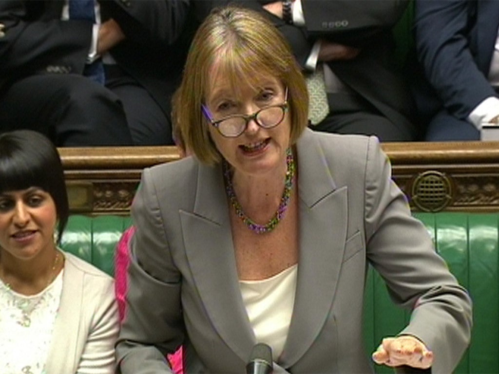 Acting Labour party leader Harriet Harman