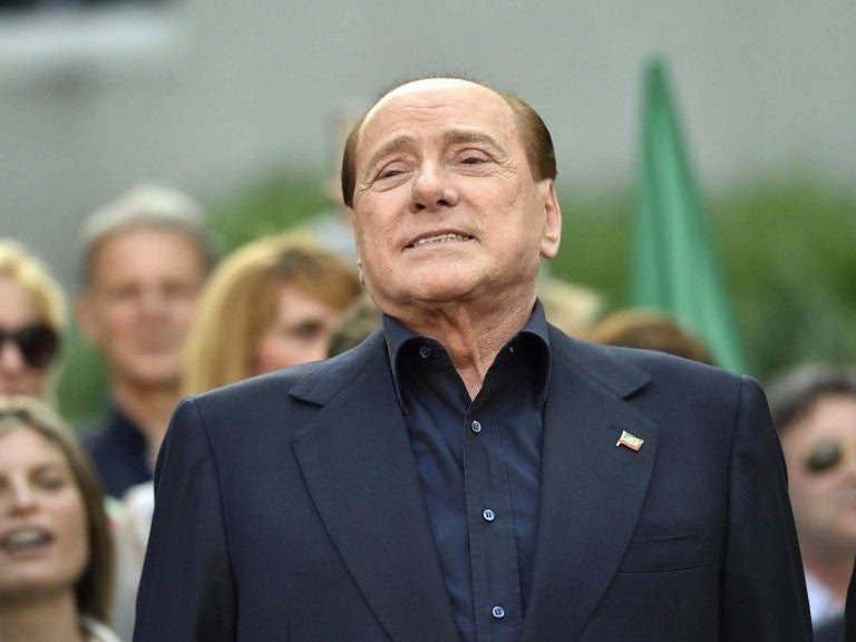 Berlusconi pictured on 5 July, a few days before he was found guilty of bribery