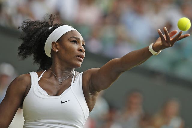 Serena Williams has a big serve to fall back on when the going gets tough