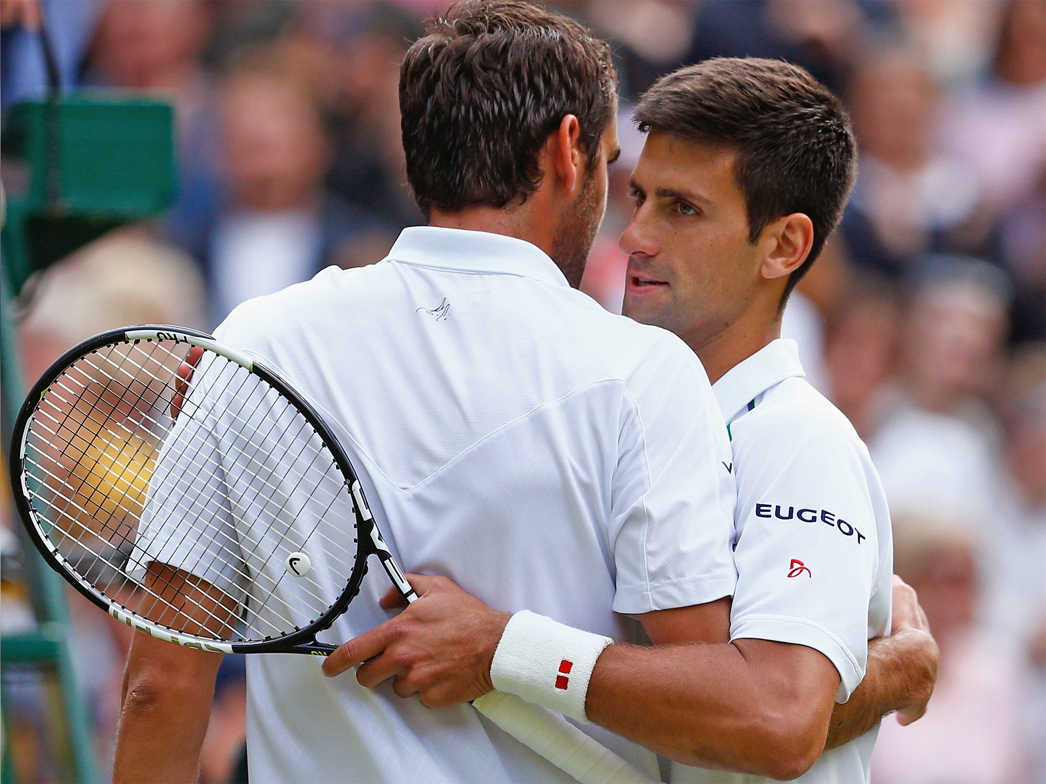 Novak Djokovic had little trouble as he beat Marin Cilic 6-4, 6-4, 6-4 to reach the last four (Getty)