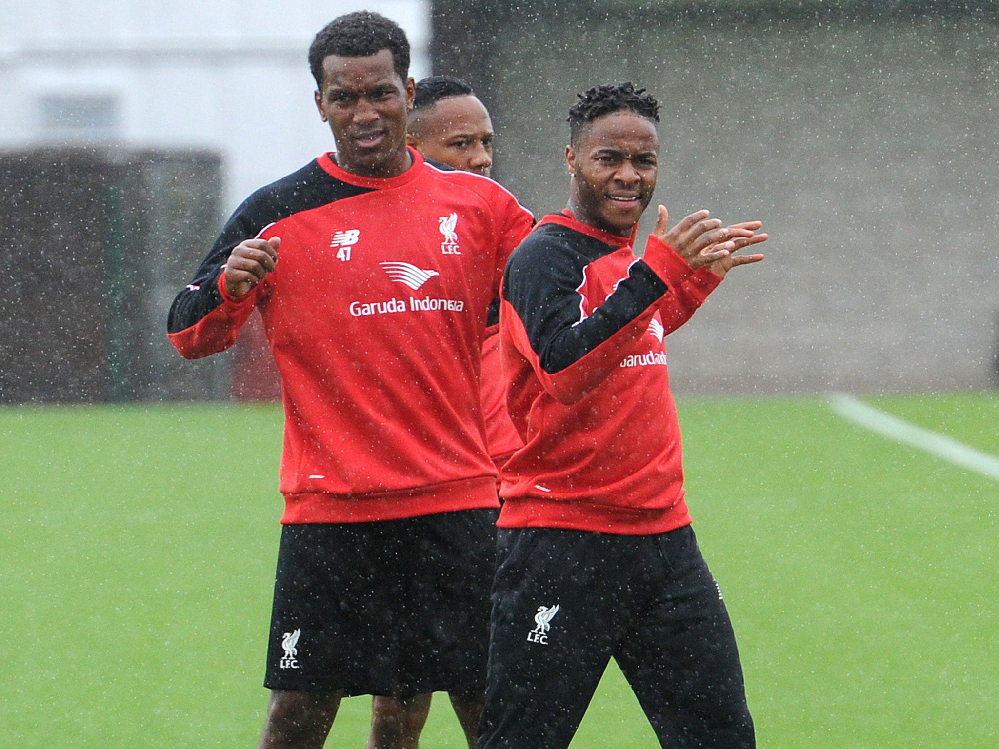 Raheem Sterling returned to Liverpool training on Monday